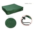 thumbnail image 3 of Wosthever Cubierta cuadrada para arenero Oxford verde, impermeable, a prueba de polvo, con cordón Cubiertas para muebles de jardín, 3 of 6