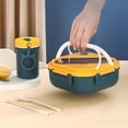 thumbnail image 5 of Kiplyki Adult Meal Prep Lunch Box 1300ml, Leakproof Bento Box with Utensils, Microwave Safe Reusable Food Container, Portable Office Work Snack Container, Airtight Compartment Tiffan for Men Women, 5 of 5