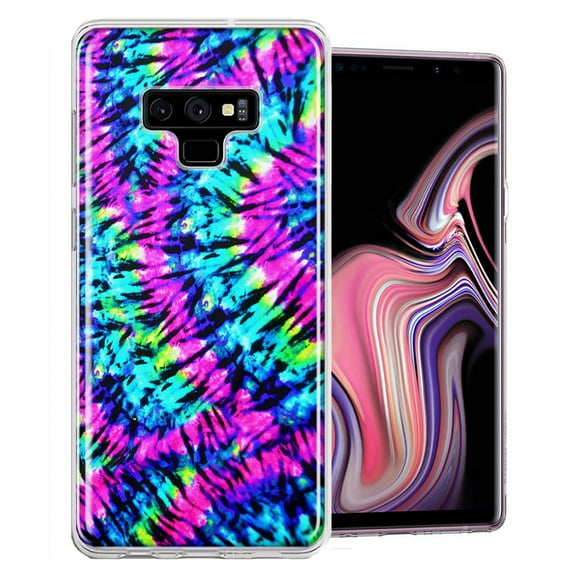 MUNDAZE For Samsung Galaxy Note 9 Hippie Tie Dye Design Double Layer Phone Case Cover