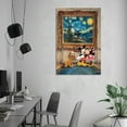 thumbnail image 6 of Mickeys Minnie Love Mouse Starry Night Vincent Van Gogh Gifts Canvas Painting Poster Wall Art Decorative Picture Prints Modern Decor 16x24inch(40x60cm), 6 of 6