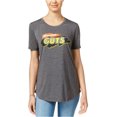 thumbnail image 2 of Nickelodeon Womens GUTS Graphic T-Shirt, Grey, Juniors, X-Small, 2 of 2