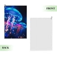 thumbnail image 2 of ONETECH Jellyfish Bioluminescence Golf Towel 24x16in Super Absorbent Microfiber 2PC, 2 of 7