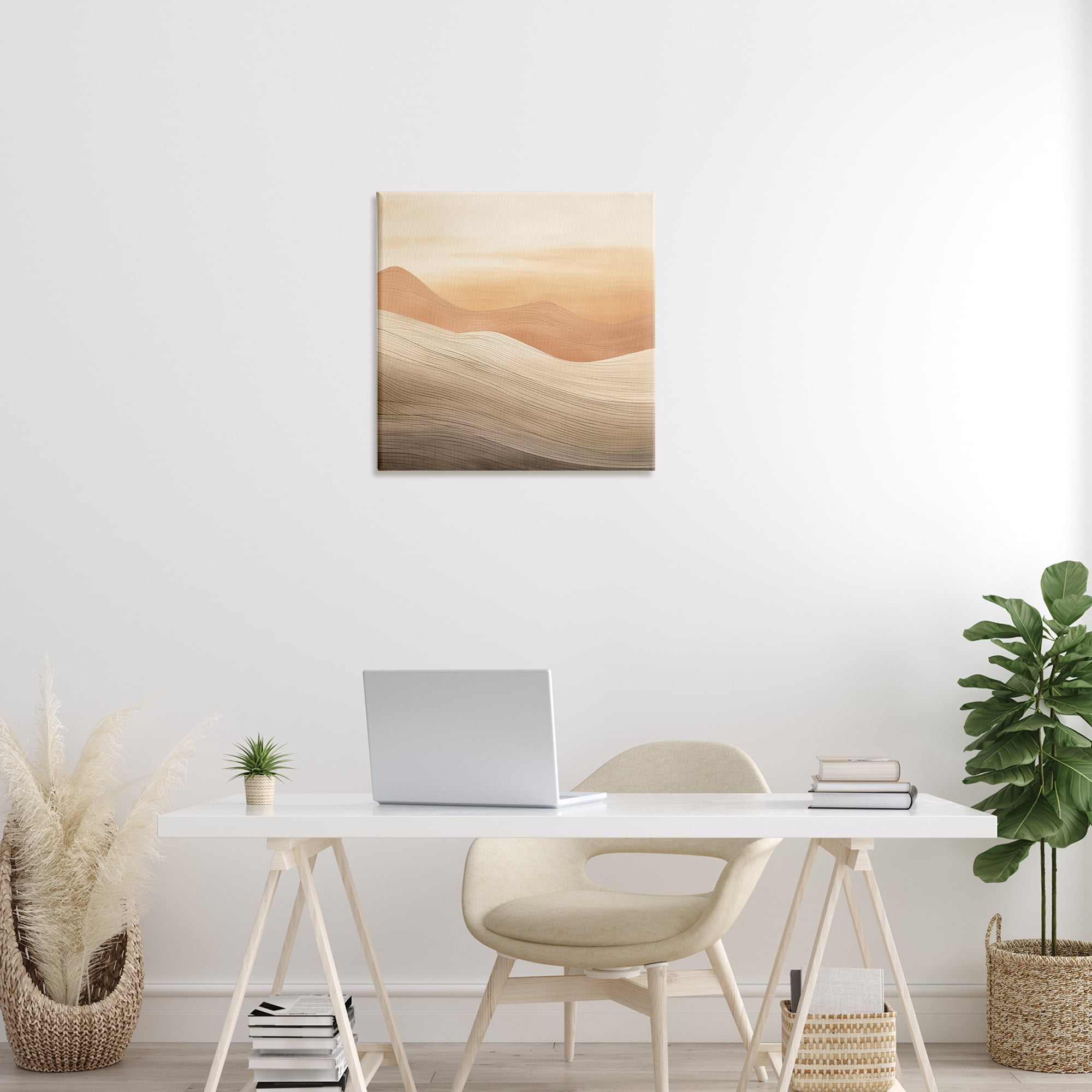 Stupell Industries Ombre Desert Dunes Landscape & Nature Painting Wrapped Canvas Art Print Wall Art, 24 x 24