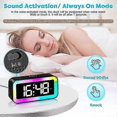 thumbnail image 2 of Digital Morning Alarm Clock for Children, Teenagers with 7 Color Night Light, LED Digital Clock, with 2 Alarm Modes, Adjustable Brightness, Snooze, Vo, 2 of 4