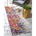 thumbnail image 2 of Unique Loom Estrella Bright Colors Area Rug 2' 2 x 6' 7 Runner Multi/Beige, 2 of 5