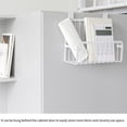 thumbnail image 3 of Detrás De La Puerta Cesta De Almacenamiento Gabinete Colgante Cesta Colgante De Almacenamiento Colgante De Puerta Sin Perforaciones Con Hierro Forjado Hueco Para Dormitorio Doméstico Kearding HA016522-00, 3 of 7