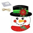 thumbnail image 1 of Wooden Hanging Sign Cartoon Dwarf Snowman Pattern Christmas Pendant for Home Festive Party Decoration, 1 of 10