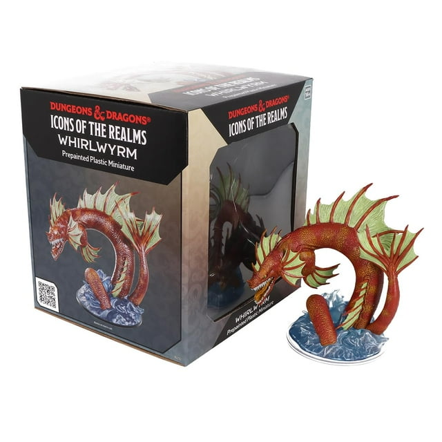 Iconos miniatura de D&D de The Realms Whirlwyrm de WizKids en caja