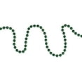 thumbnail image 5 of Northlight Shiny Metallic Beaded Christmas Garland - 15' x .25" - Emerald Green - Unlit, 5 of 5