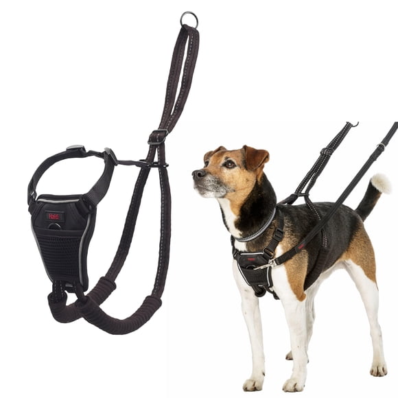 Arnés para perros HALTI sin tirones, ajustable, ligero, XS, negro