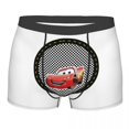 thumbnail image 1 of Custom Lightning McQueen Underwear Men Breathable Cars Cartoon Boxer Briefs Shorts Panties Soft Underpants For Homme, 1 of 7