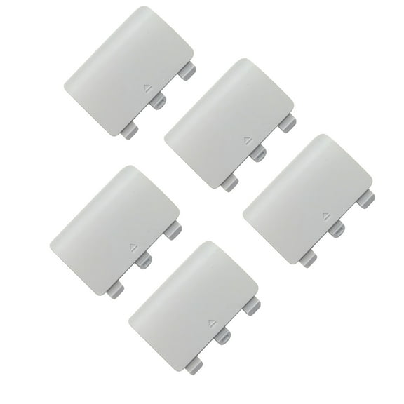 5Pcs Protective Battery Rear Covers Handle Battery Back Cover for Xbox Series X S Wireless Controller, White