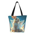 thumbnail image 1 of Balery Cute Angel Winged Rabbit Bolsa de Hombro con Diseño, Bolsa Grande y Duradera, Bolsa Versátil para Compras, 1 of 6