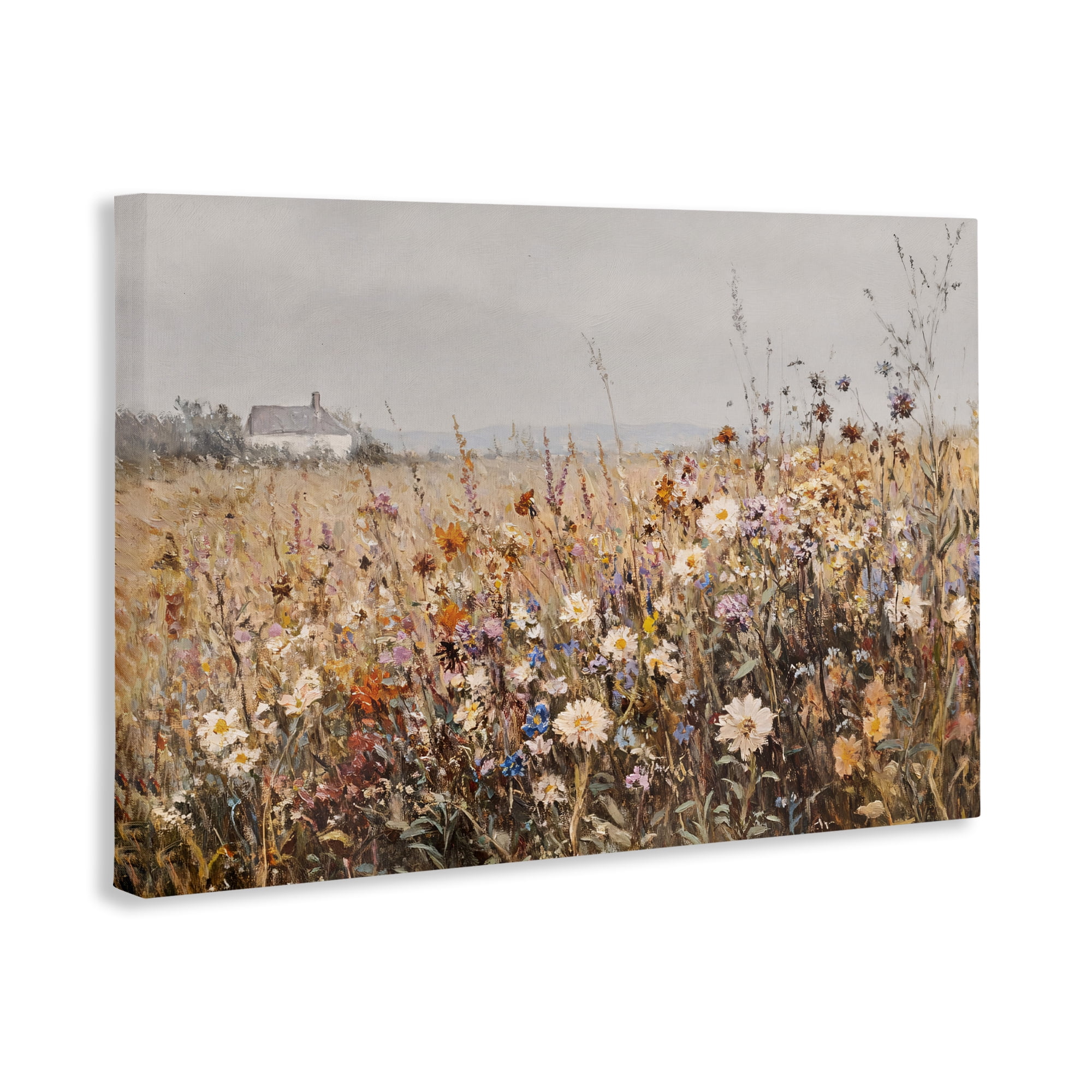 Stupell Industries Quaint Cottage Meadow Canvas Wall Art, design by Jacky Ngan