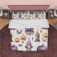 thumbnail image 1 of Calabaza Juego de Funda Nórdica Ropa de Cama Estética Retro, Decoración de Habitación de Halloween, Espeluznante, 1 of 6