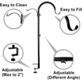 thumbnail image 3 of 3 Pack Three Span Deck Hook, 37 Inches Deck Bird Feeder Pole, 3 of 6
