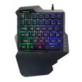 thumbnail image 2 of Youkk 1.5M Clavier de Jeu Câblé Clavier à Membrane à une Main avec Rétro-Éclairage LED 35 Touches, 2 of 6