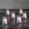 thumbnail image 6 of Richland Votive Candles White Fresh Laundry Scented & Eastland Clear Votive Holders Set of 72, 6 of 6