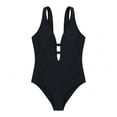 thumbnail image 1 of Traje de baño Ocean Pacific para Mujer Tirantes Nudos Negro Talla G, 1 of 4