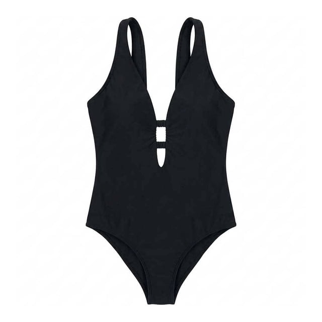 Traje de baño Ocean Pacific para Mujer Tirantes Nudos Negro Talla G