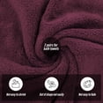 thumbnail image 4 of Moonqueen Juego de 2 toallas de baño premium  Secado rápido  Toallas de microfibra de terciopelo coral altamente absorbentes  Uso multiusos como baño, fitness, baño, ducha, deportes, toalla de yoga, 4 of 7