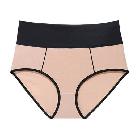 

Sebtyili Women s Underwear Women s High Waisted Cotton Underwear Soft Breathable Panties Stretch Briefs Regular