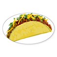 thumbnail image 1 of CafePress - Taco - Sticker (Oval), 1 of 1