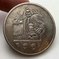 thumbnail image 3 of Moneda decorativa de colección, estilo antiguo, calavera de latón, gótica, 3 of 5