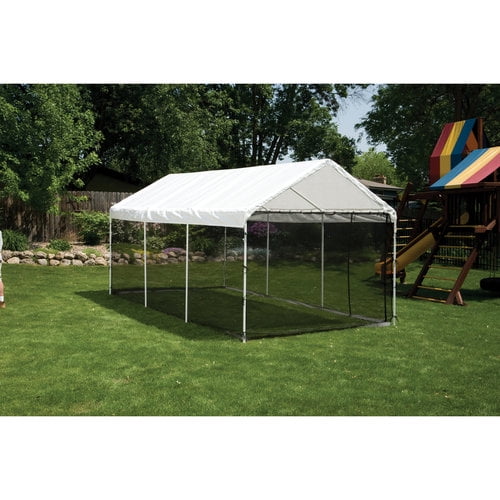 Max AP 10' x 20' Screen House Enclosure Kit Woven Screen Black Fits 1-3 8" and 2" Frame by ShelterLogic