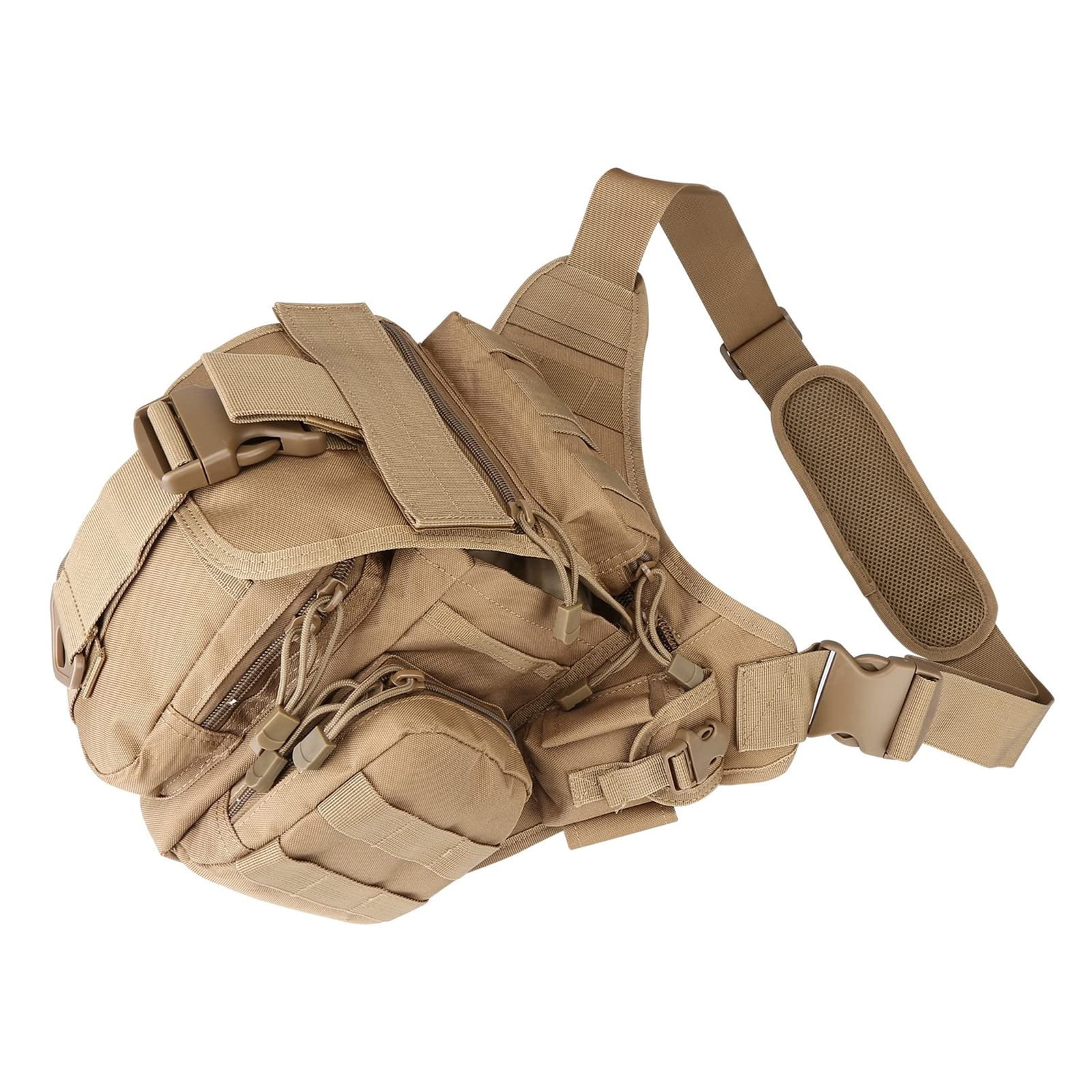 G4Free Messenger Sling Bag for Men Women, Fishing Tackle Crossbody Utility Shoulder Pack Outdoor Travel Side Bag