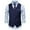 Blue, variant on AOOCHASLIY Fall Clothes Men's Winter Formal Bussiness Tuxedo Suit Waistcoat Vest Top
