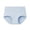 18# Light Blue, variant on Womens Cotton High Waisted Underwear Full Coverage Panties Ladies Briefs Light pink L