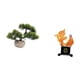 thumbnail image 5 of Árbol bonsái artificial,Bonsái artificial para decoración de escritorio o interior,Bonsái artificial,planta falsa en maceta.,Escultura de pez,Escultura de pez,decoración para el, 5 of 8