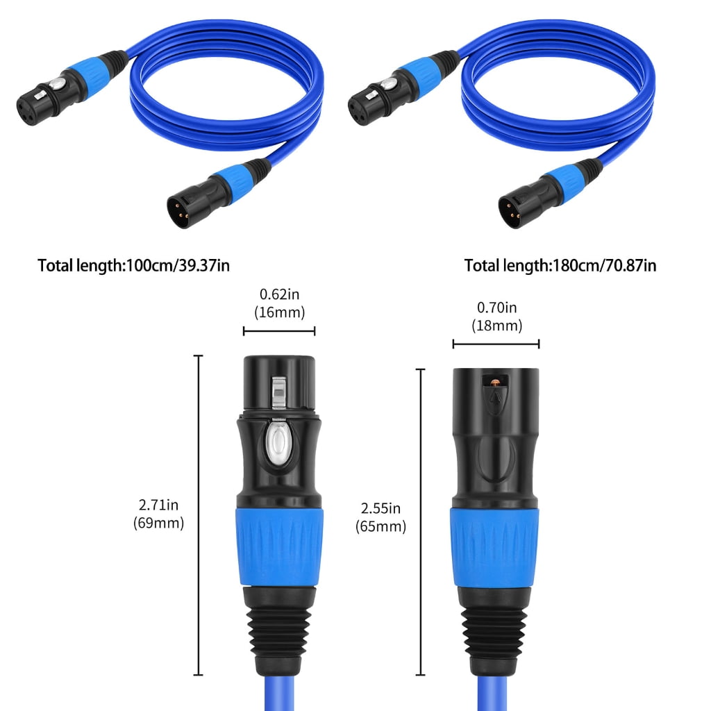 Durability Microphone Male To Female Cable For Enhances Sound Claritys In Music Instrument MicrophoneCord Speakers Cable