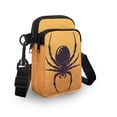 thumbnail image 3 of HELLHERO Spider Web Orange Messenger Bag, Polyester Lightweight for Adult, 3 of 7