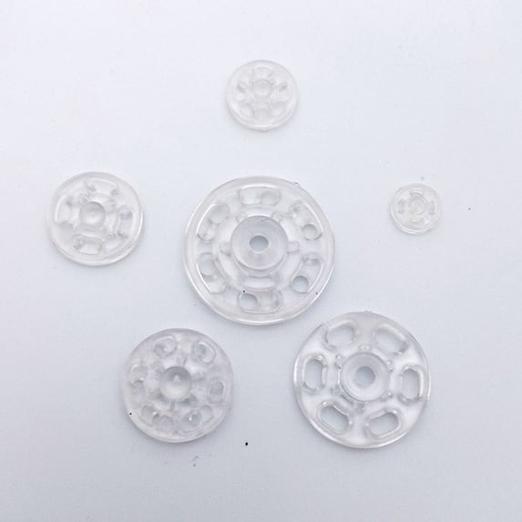 Handmade Transparent Invisible Accessory Crafts DIY Button Stud Sewing Accessories Fastener Plastic Snap TRANSPARENT 7MM