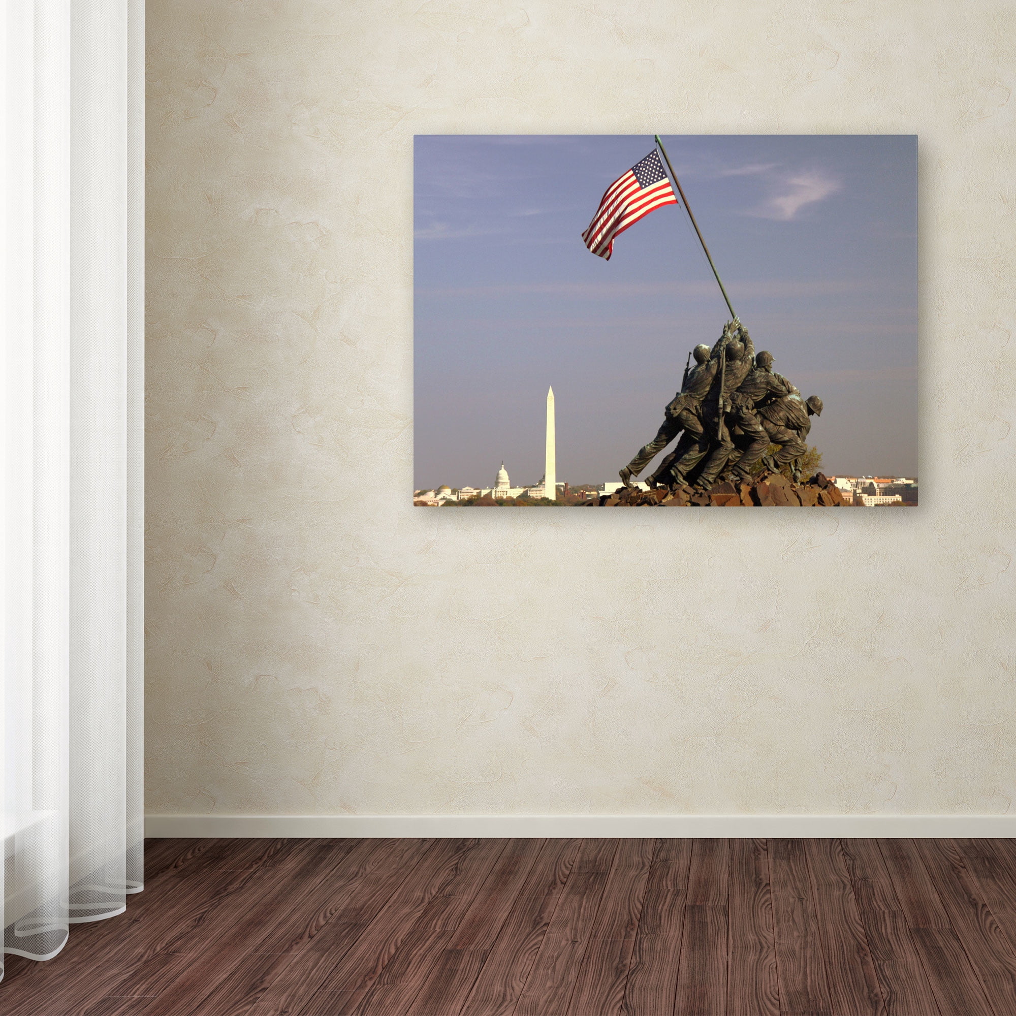 Trademark Fine Art "Marine Corps Memorial" Canvas Art by CATeyes