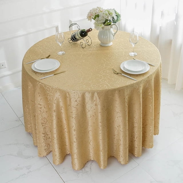 Mantel de mesa redonda para hotel, mantel de mesa redonda grande, mantel de restaurante, mantel de mesa redondo rectangular de alta calidad para el hogar