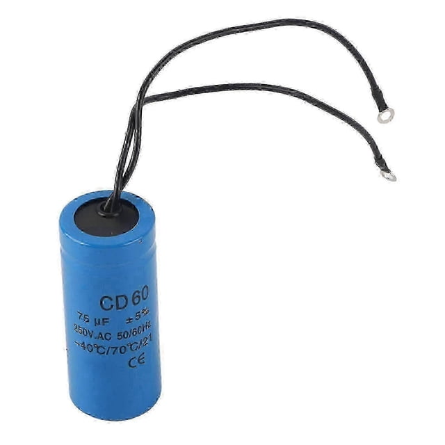 75 Mfd 250v Ac Motor Running Starting Capacitor For Hvac Applications, 75uf Capacitor Compatible With Various Brands, P20250110771