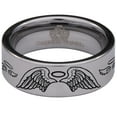 thumbnail image 2 of Angel Wings and Halo Tungsten Carbide Ring, 2 of 9