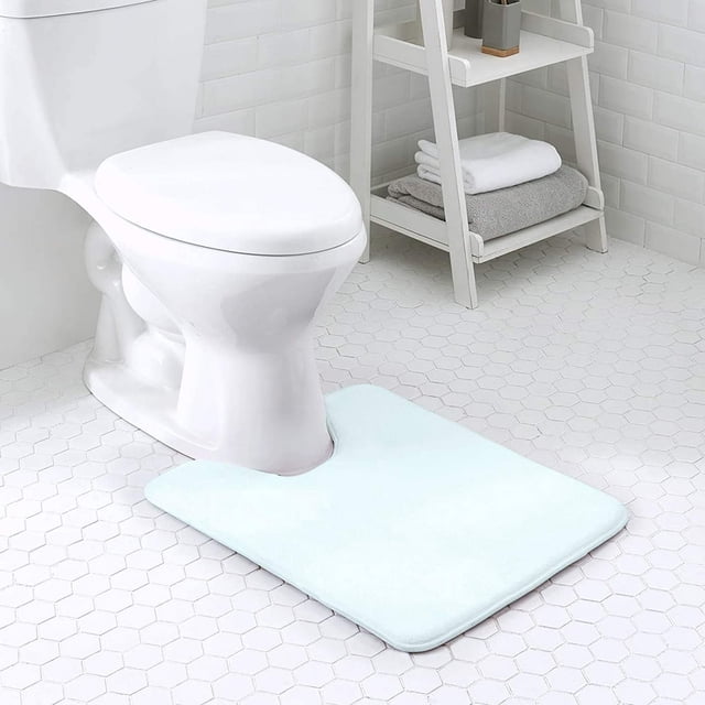 Memory Foam Bath Rug 24”x36” Dark Purple Non Slip Bathroom Mat Machine Wash