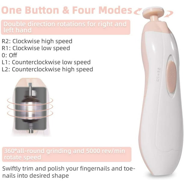 Baby Nail Trimmer Electric Electric Nail File Baby Fingernail Clippers Infant Safety First Nail Clipper Toddler Nail Clipper