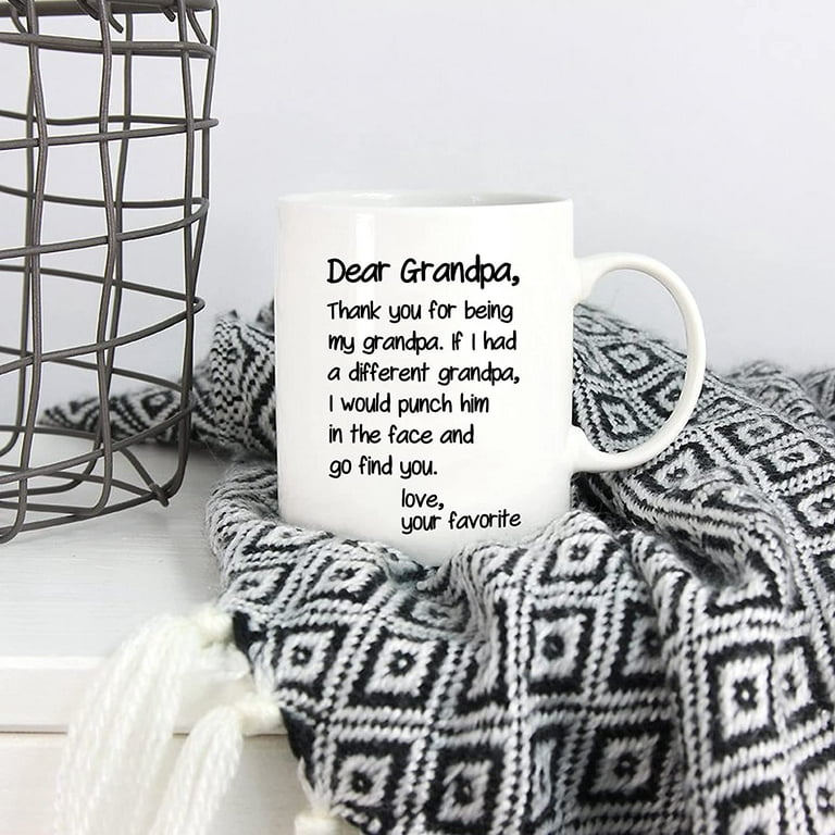Christmas Gifts Grandpa Coffee Mug - You Put the Great in Great