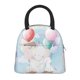 thumbnail image 1 of Balery Cute Elephant Bolsa de Almuerzo para Mujeres, Caja de Almuerzo, Bolsa de Almuerzo Pequeña Impermeable, Tote de Almuerzo Reutilizable con Gran Capacidad, 1 of 6
