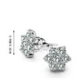 thumbnail image 3 of HongHeng Rhinestone Small Glitter Crystal Stud Earrings for Women,Sparkly Elegant Wedding Prom Earrings Jewelry Gift, 3 of 5