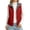 Red-10, variant on Mittory Women Reversible Fleece‑Lined Quilted Vest, Sleeveless Full‑Zip Stand Collar Outerwear with Side Pockets