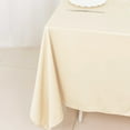 thumbnail image 5 of BalsaCircle 70x70 in Beige Premium Scuba Polyester Square Tablecloth Party Linens Events Decorations Supplies, 5 of 8