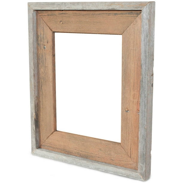 Recherch Eacute Furnishings Reclaimed Wood Frame Rusty Nail Color Walmart Com Walmart Com