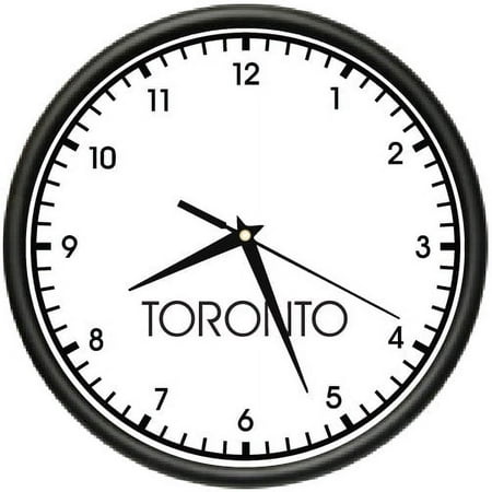 TORONTO TIME Wall Clock world time zone clock office business