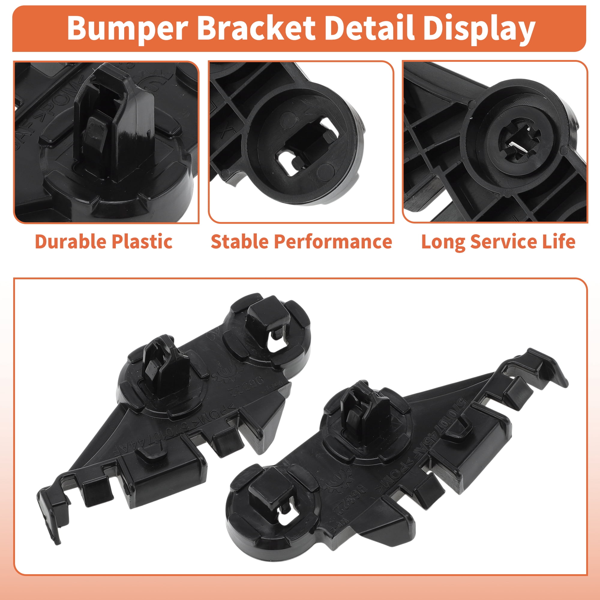 Unique Bargains Front Bumper Bracket for Chrysler 300 2011-2021 57010745AF/57010744AF
